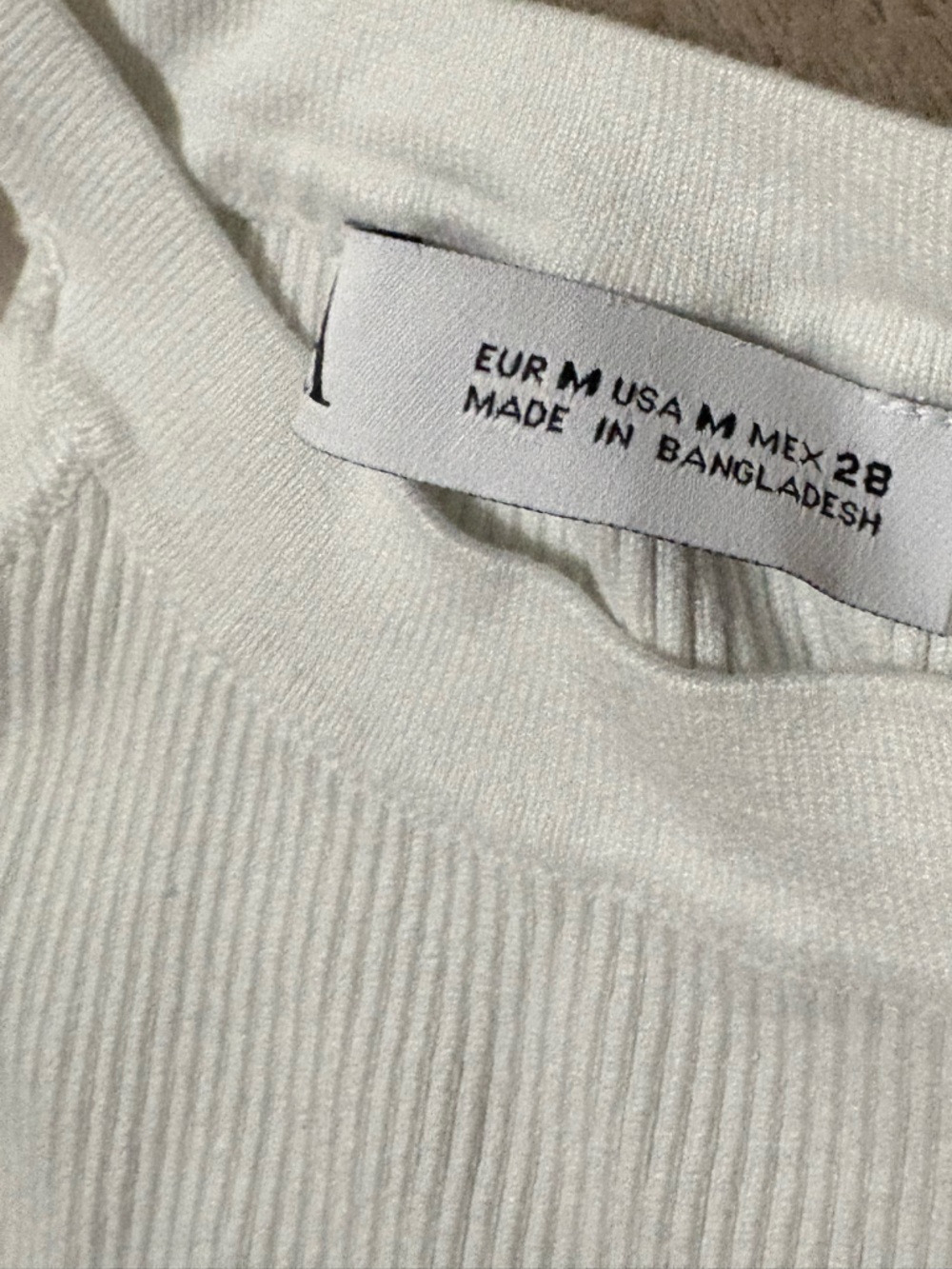 Zara White Ribbed Halter Tank
Size: Medium - Picture 7 of 8